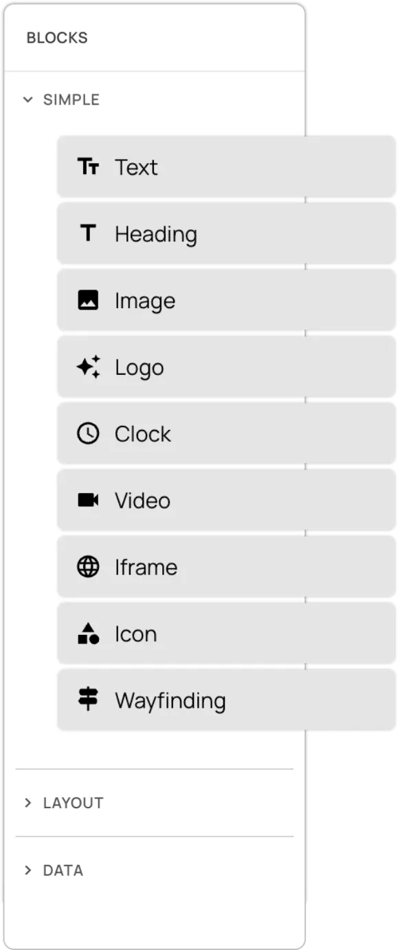 Slide field holding simple typed-in text
